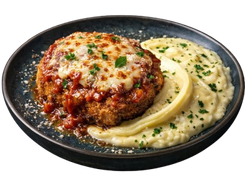 Parmigiana com aligot, imagem do projeto
